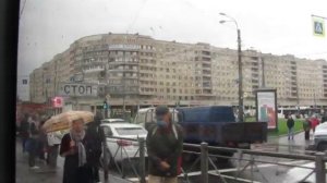 Поездка на 49 трамваи Трамвай ЛВС-2005 Трамвай Санкт-Петербург Бортовой номер 1112