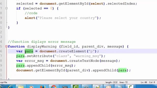 Complete Form Validation using JavaScript tutorial - (Part - 3) смотреть онлайн