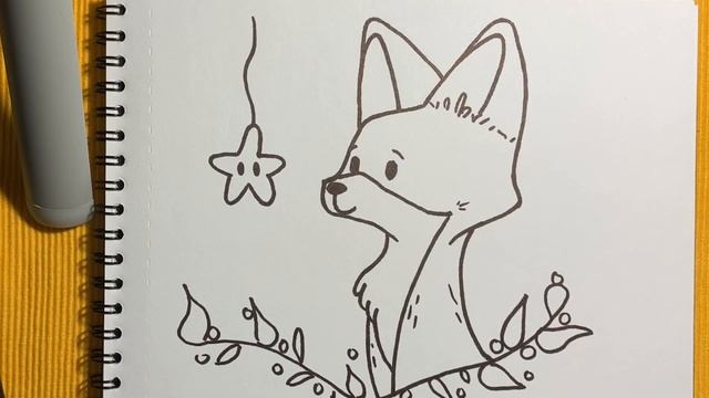 Как нарисовать лисёнка смотреть онлайн