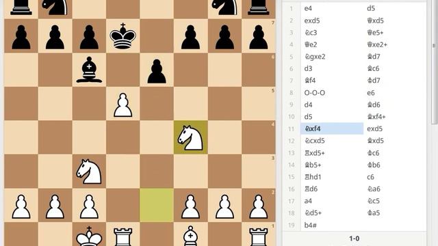 Chess, checkmate having 30 secs against 60 secs, game from blitz tournament 1 mins + 0 secs. смотреть онлайн