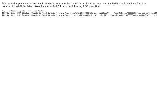 DevOps & SysAdmins: Ubuntu 14.04 php7.1 sqlite driver could not find to install смотреть онлайн