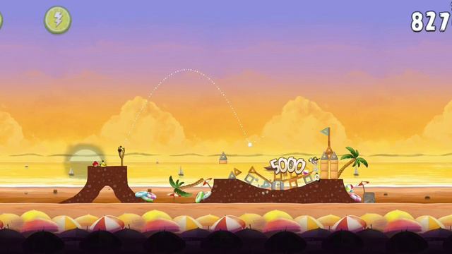 Angry Birds Rio Golden Beach Ball Lvl 6 смотреть онлайн