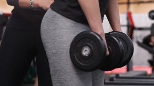 Румынская тяга с гантелями