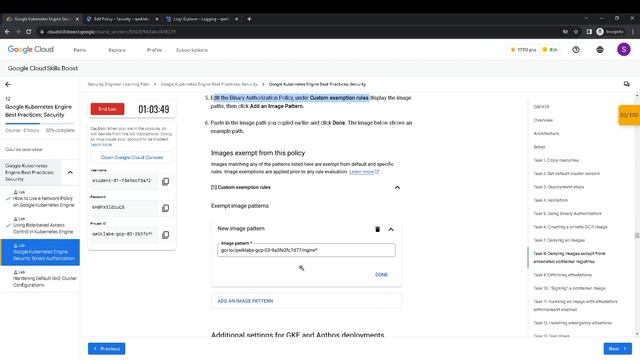 GCP Google Kubernetes Engine Security Binary Authorization GSP479 смотреть онлайн