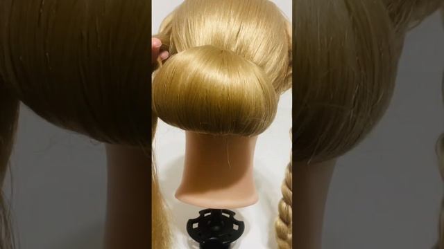Прическа на длинные волосы #hairstyle #прически #пучок #красиво смотреть онлайн