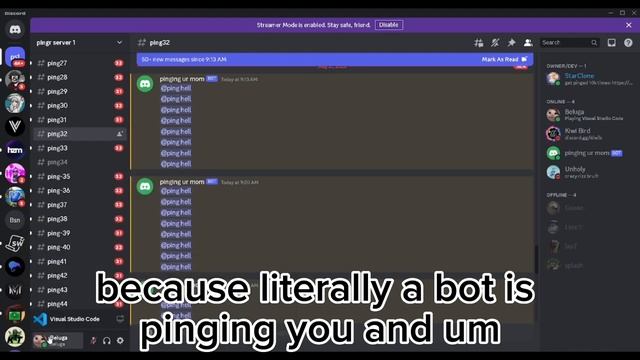 This DISCORD server PINGS you to join it… смотреть онлайн