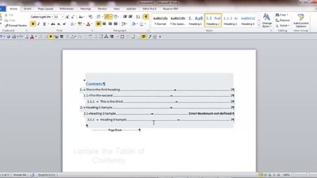 Error Bookmark not defined  How to Solve  MS Word 2010
