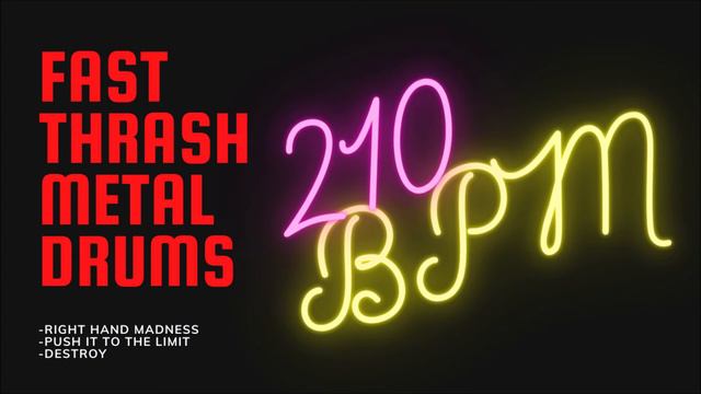 THRASH METAL DRUM TRACK #4| 210 BPM смотреть онлайн