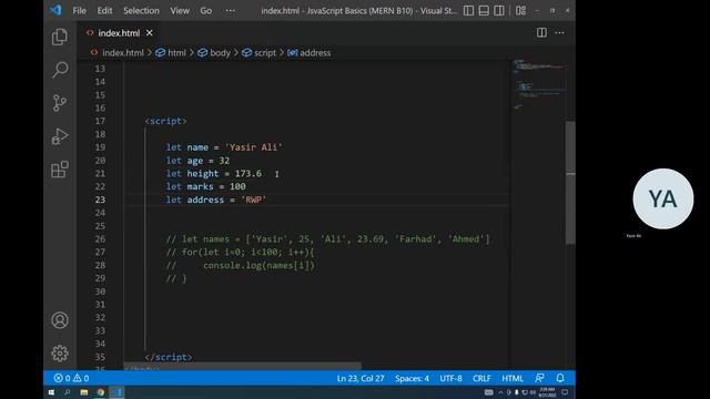 JavaScript, Arrays, Objects and Array of Objects смотреть онлайн