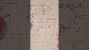 28.06.22г?????Расчет реглана  с верху на размер 56-58