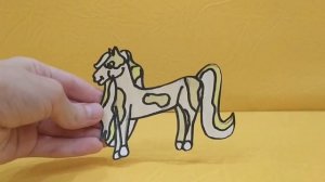 Бумажные лошадки из м/ф «Страна лошадей» Horseland