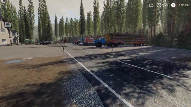FS 19 - Погрузка леса. Делаю пруд возле гостиницы. KALADOR фермер лесоруб # 55 смотреть онлайн