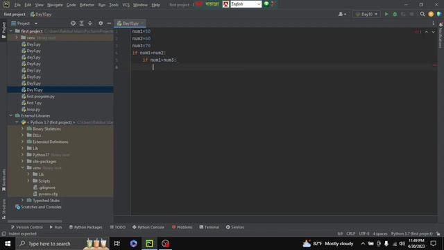 Python Bangla Tutorial Day 10: inner if or nested if statement~ Coding School BD смотреть онлайн