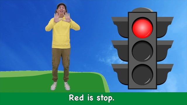 Traffic Light Song with Matt | Green, Yellow, Red Colors | Action Song смотреть онлайн
