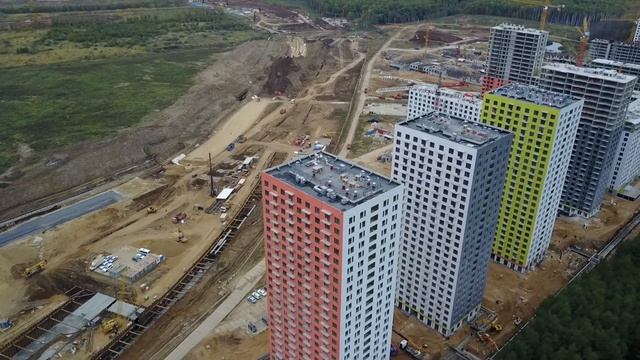 Облет ЖК "Саларьево парк". Часть 4. 1 октября 2017 года смотреть онлайн