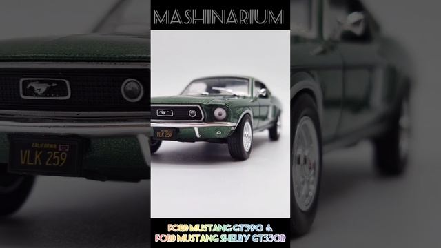 1/43 "FORD MUSTANG Collection": №1 Ford Mustang GT 390 (1968) №2 Mustang  Shelby GT 350R (2016) смотреть онлайн