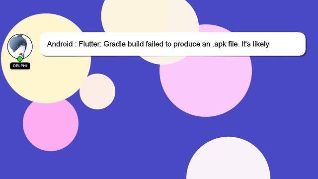 Android : Flutter: Gradle build failed to produce an .apk file. It's likely that this file was gene смотреть онлайн