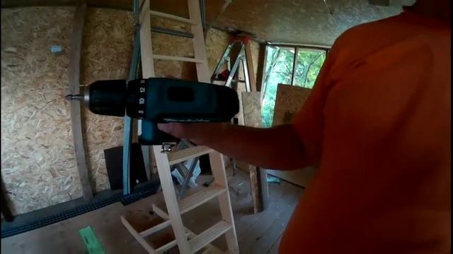 Раскладная лестница на второй этаж в сарай. смотреть онлайн