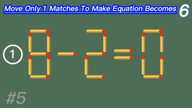 IQ Test | Move 1 Matchsticks To Make The Equation True? Matchstick Puzzles смотреть онлайн
