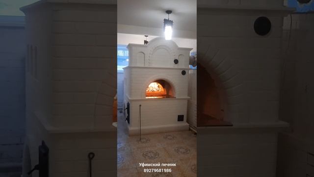 Красивая и нарядная русская печь с лежанкой. Русские традиций. Уфимский печник 89279681986 смотреть онлайн