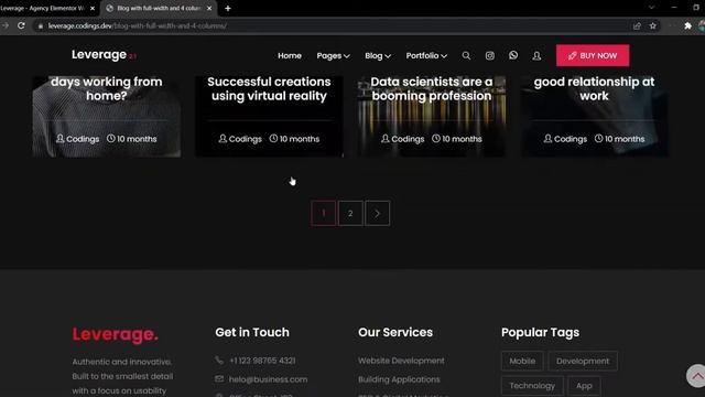 Leverage- Premium WordPress Theme Free смотреть онлайн