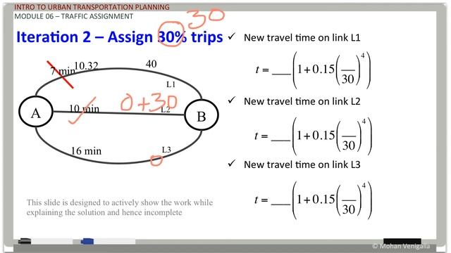 Mod 6, Part 6: Traffic Assignment (Incremental Method) смотреть онлайн