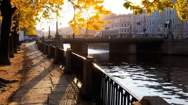Грустный осенний Питер под музыку Мишеля Леграна. смотреть онлайн