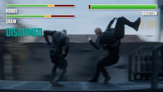 Hobbs and Shaw vs. Brixton WITH HEALTHBARS | First Fight | HD | Hobbs and Shaw смотреть онлайн