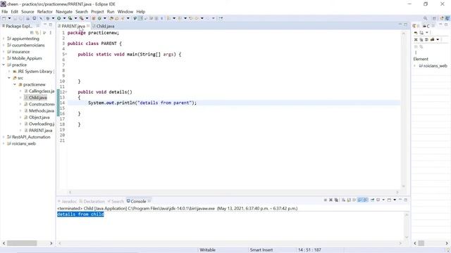 Java Programming Tutorial - Inheritance, Method Overriding- Part 16| Roicians смотреть онлайн