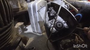 Замена сальника вторичного вала, ведущей звезды без разбора двигателя на примере мотора Иж Юпитер