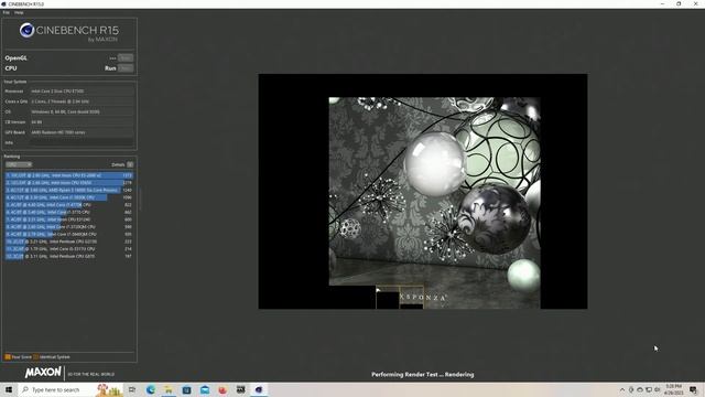 Intel Core 2 Duo E7500 2.93GHz Cinebench R15 Test! смотреть онлайн
