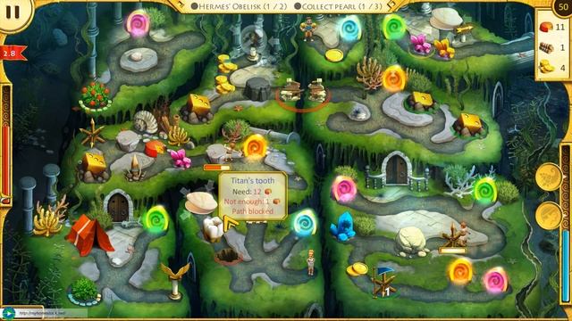 12 Labours of Hercules 6 - Race for Olympus CE - Level 2.8 смотреть онлайн