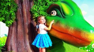 Diana pretend play at the Indoor playground for kids