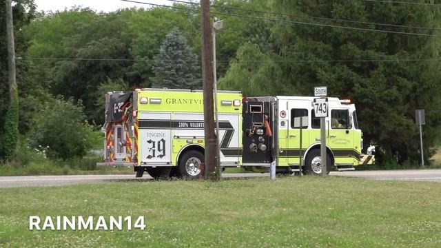 Grantville Volunteer Fire Department Engine 39 Responding 7/9/22 смотреть онлайн