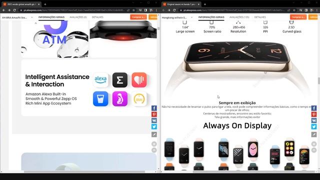 AMAZFIT GTS 4 MINI vs MI BAND 7 PRO, qual vale mais a pena? - QUAL COMPRAR? смотреть онлайн