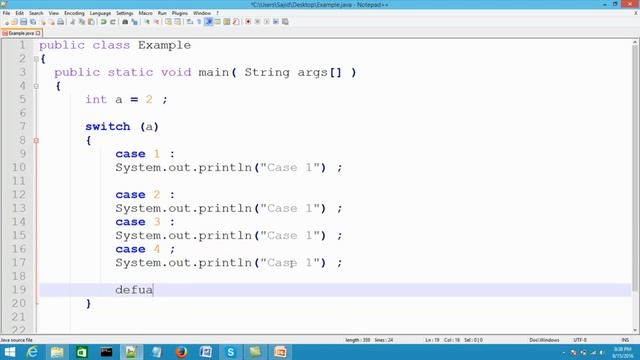 Java Tutorial : switch case statement in java 2022 смотреть онлайн