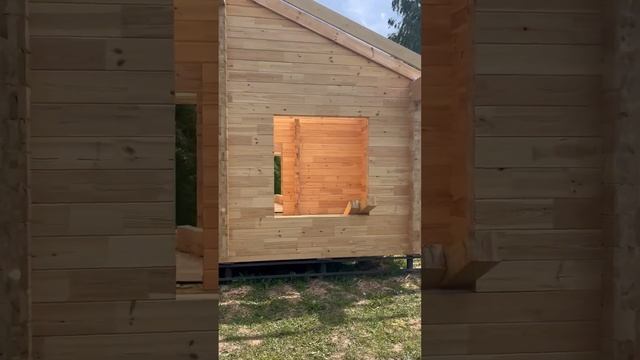 Одноэтажный дом из клеевого бруса на свайном фундаменте ч.1 смотреть онлайн