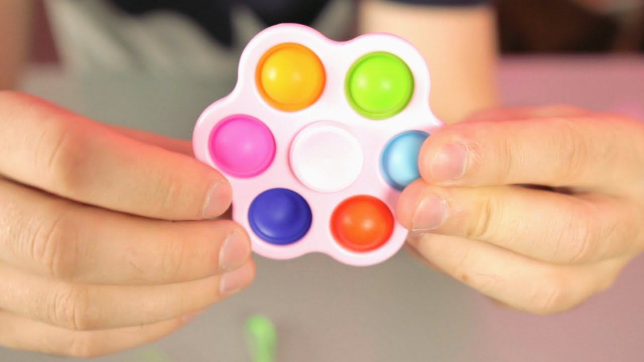 Поп ит фиджет спиннер, игрушка антистресс. Вечная пупырка. Pop it Fidget Spinner смотреть онлайн