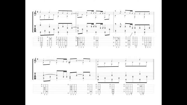 【solo guitar TAB Score】 GARNET CROW 忘れ咲き / GARNET CROW Wasure-Zaki