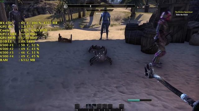 The Elder Scrolls Online - I5 6500 RX 470 4GB Ultra Benchmark ( FPS ) 1080p смотреть онлайн