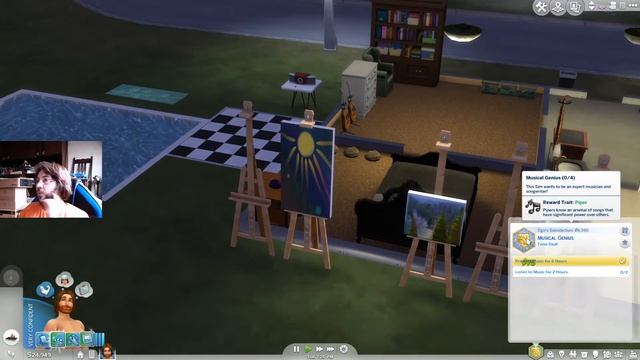The Sims 4 - Part 19 - Achieving Painter Extraordinarie Aspiration смотреть онлайн