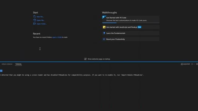 warning: powershell detected that you might be using a screen reader and has disabled psreadline смотреть онлайн