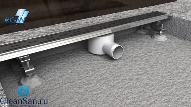 Установка душевого трапа RGW смотреть онлайн