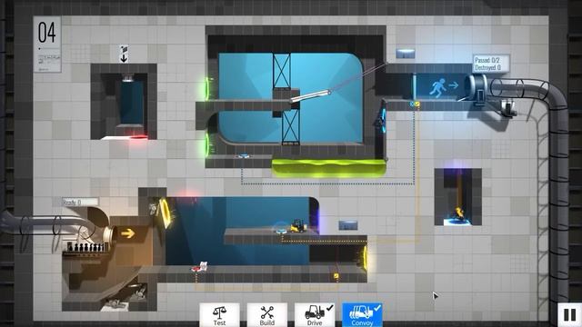 Bridge Constructor Portal Portal Proficiency DLC level 4 low budget solution смотреть онлайн