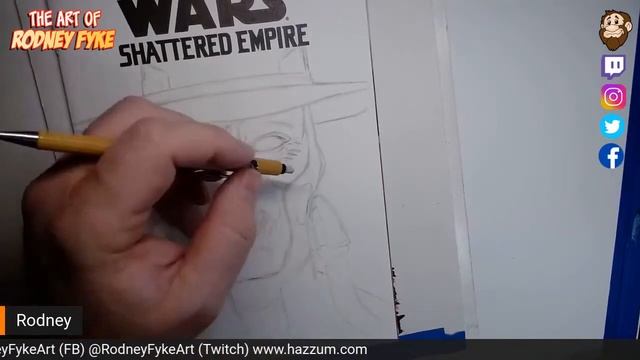 Cad Bane Sketch Cover Part 1. смотреть онлайн