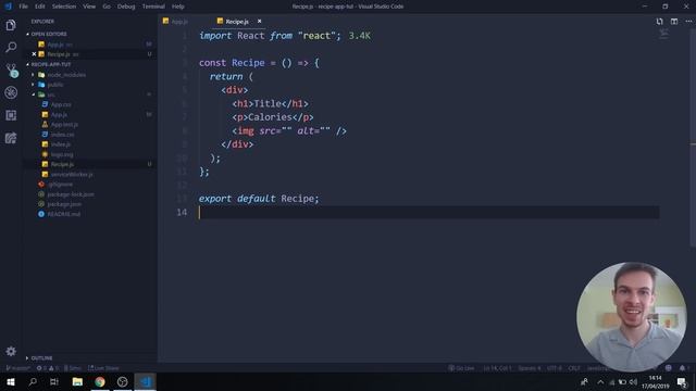 Build a Recipe App With React | React Tutorial For Beginners смотреть онлайн