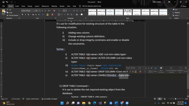 Part 8 - SQL DDL Command смотреть онлайн