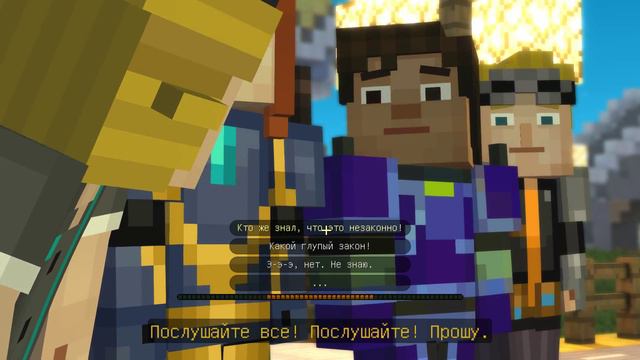 прохождение Minecraft Story Mode №13-летающий город смотреть онлайн