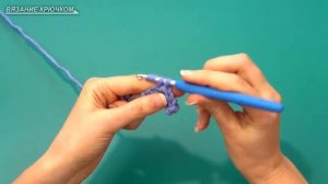 Вязание крючком. Урок 13. Объемный шарф с карманами.