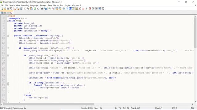 How to make default OpenCart Admin User Permissions смотреть онлайн